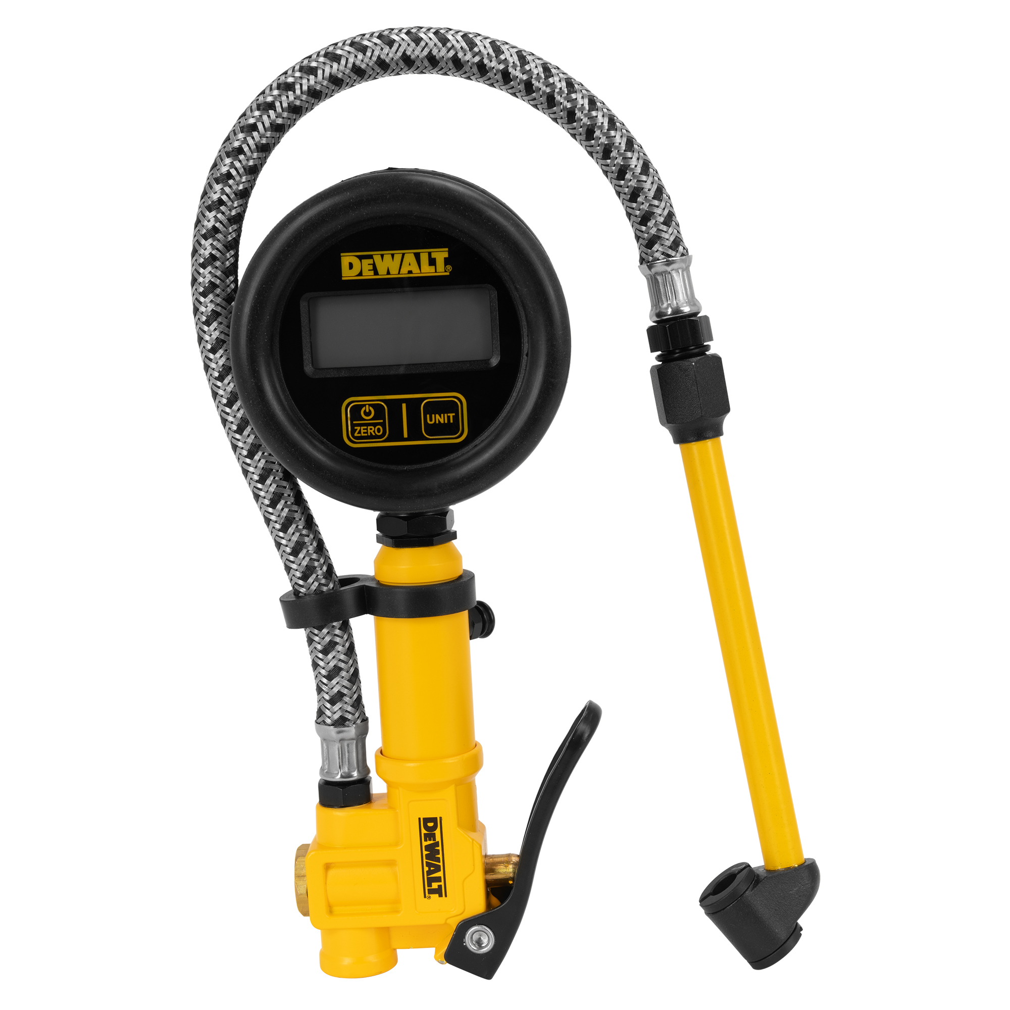 DEWALT, 2.5in. Digital Inflator with 15in. Steel Braided Hose, Model# DXCM024-0438